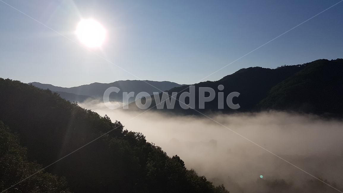 풍경,가을,새벽,일출,안개,마을,산,햇빛,자연,nature,자연,풍경,nature,landscape
