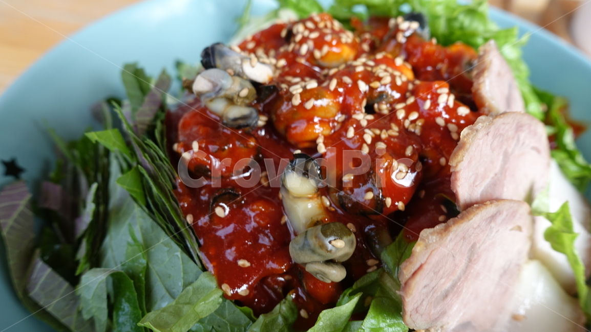 비빔국수,noodle,seasoning,양념,food,음식