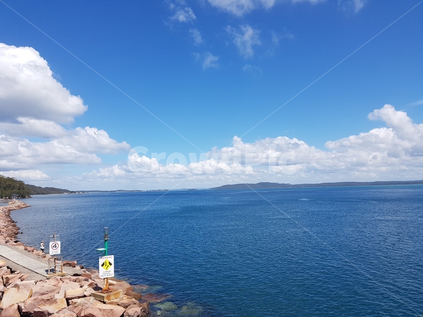 배,ferry,하늘,바다,오스트레일리아,호주,구름