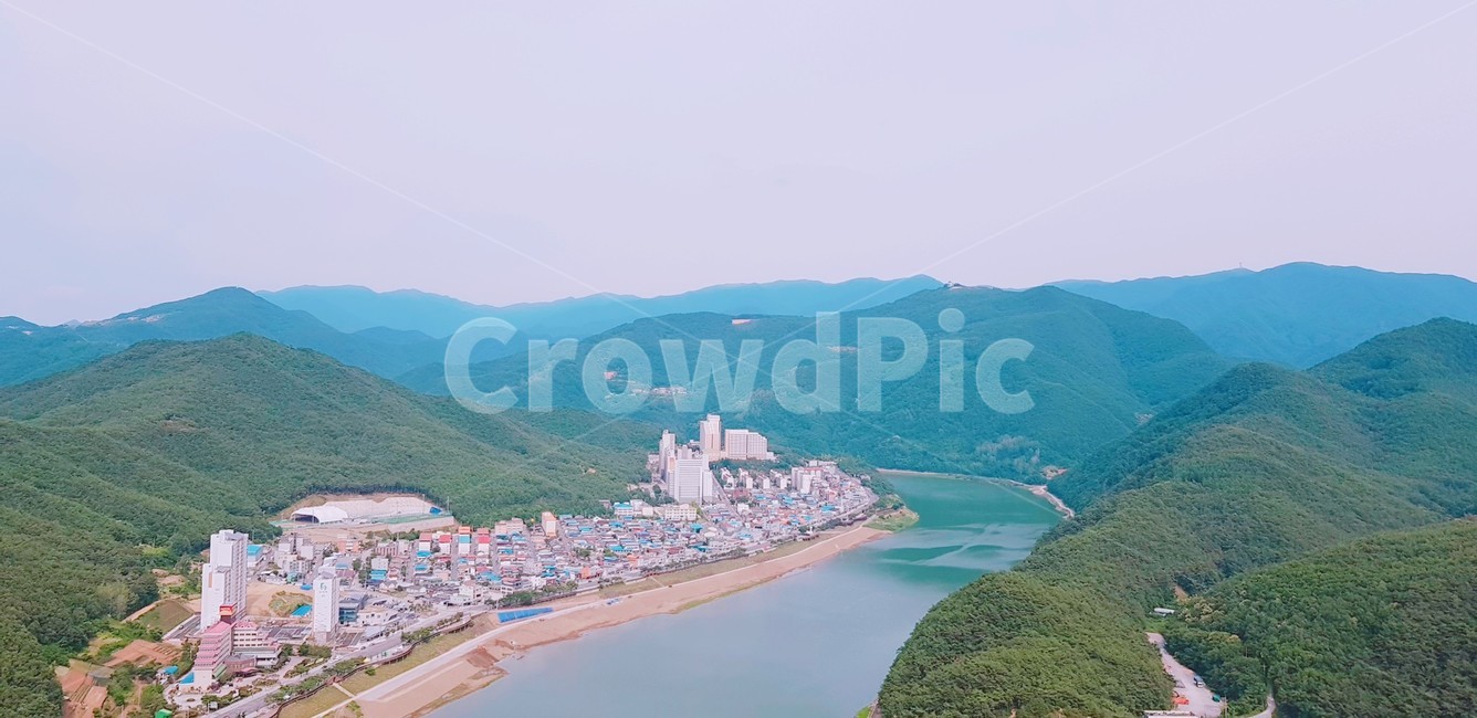 자연,풍경,산,강,마을,자연,풍경,nature,landscape,scenery,outdoors,옥외,경치,aerial view,조감도