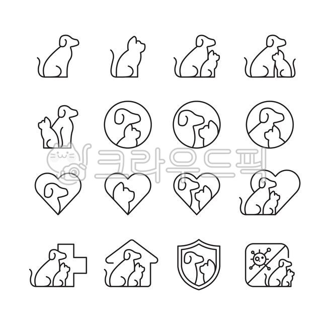 beauty,line,icon,character,pet shop,brand logo,puppy,cat,animal hospital,logo,animal,illustration,vector,protect,pet dog,dog,brand,pet
