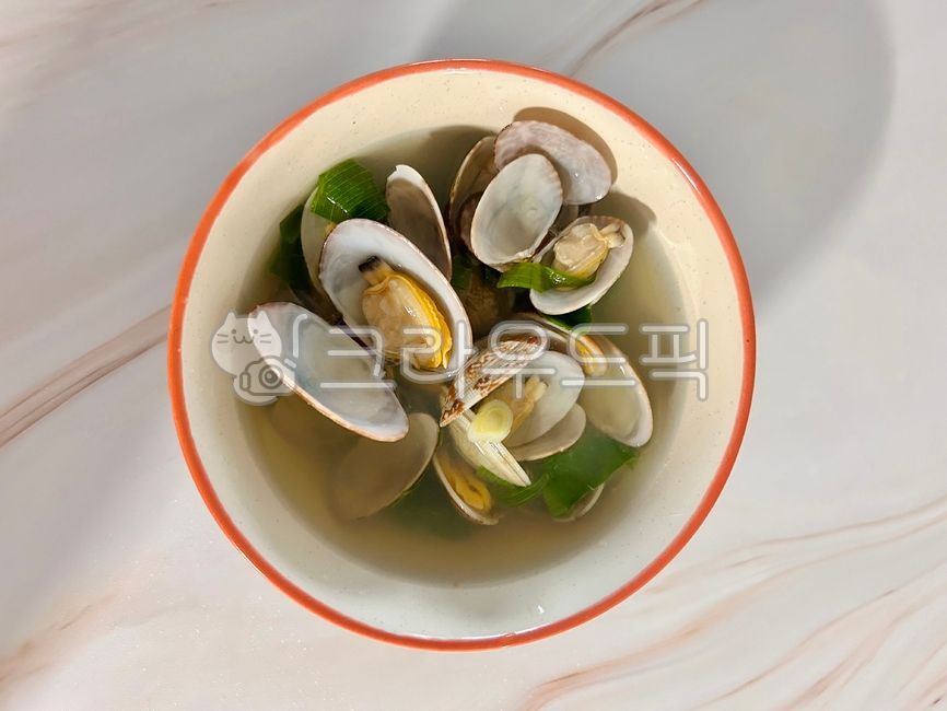 바지락, 조개탕, 맑은국, 조개, 바지락탕, 사진,이미지,일러스트,캘리그라피 - punkypop작가