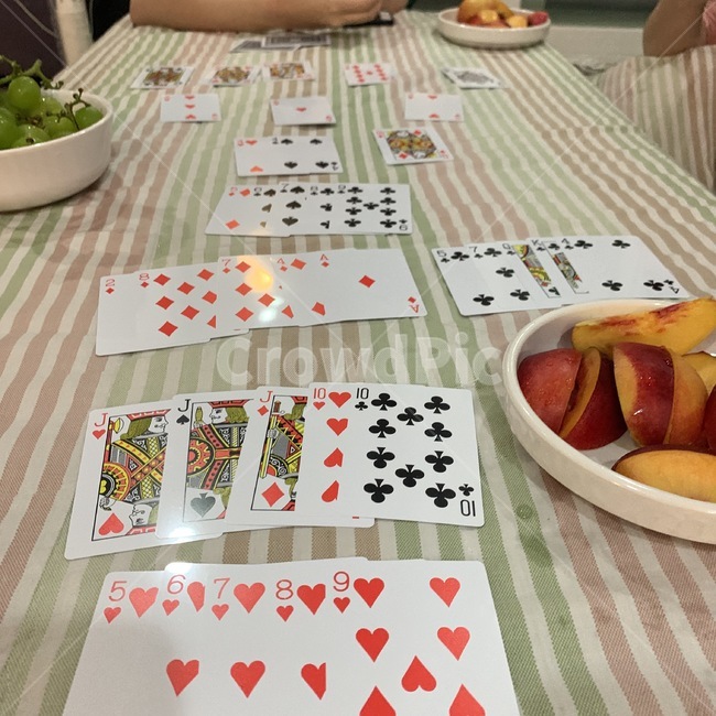 복숭아,포도,카드게임,카드,원카드,식탁보