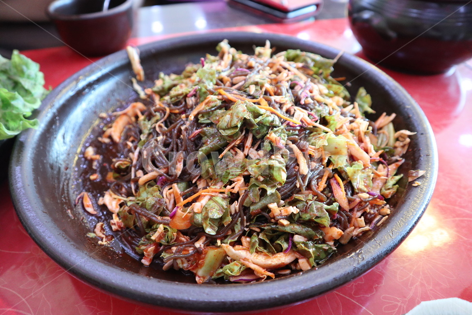 막국수,국수,비빔막국수,비빔국수,먹방