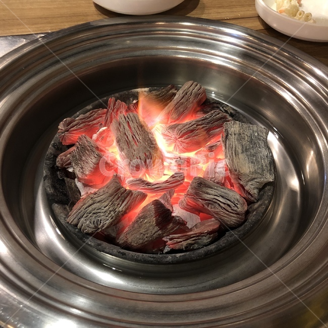 숯불,불,고기,뜨거움,hot