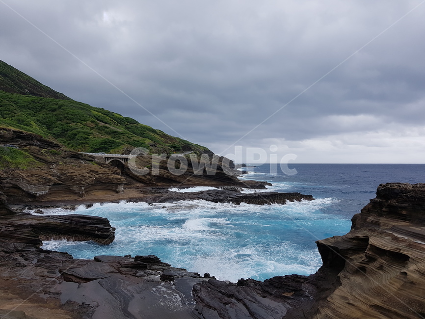 바다,파도,바위,만,파란,sea,ocean,rock,bayofsea,blue,waves