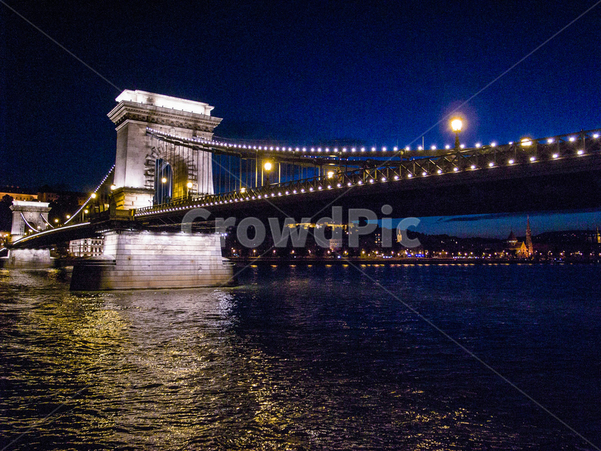 란치다리,헝가리,부다페스트,두나강,hungary,budapest,야경,밤,풍경,nightscape,night,landscape,해외,외국,세계,foreign,oversea,world,건축물,건물외관,exterior,building,structure,architecture,construction,건물,bridge,다리