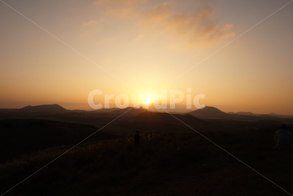 제주,jeju,풍경,자연,오름,용눈이오름,nature,sky,하늘,휴식,일몰,태양