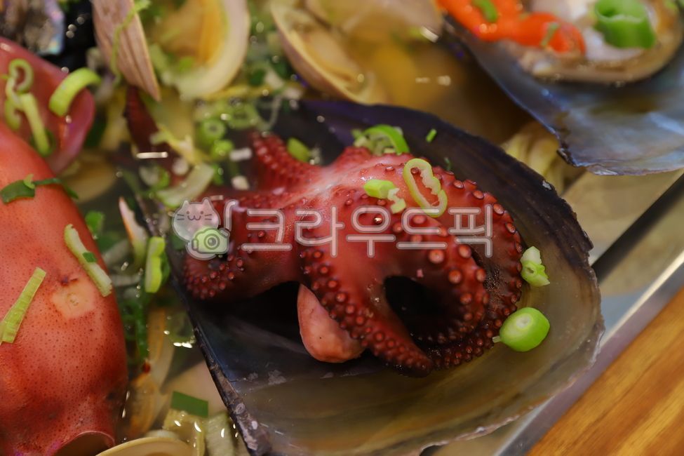 seafood,meal,clam casserole,octopus,seafood stew,stone octopus,seafood hotpot,Seafood dishes,cooking,food,Steamed clams