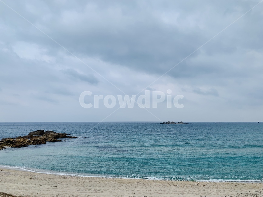 바다,물,하늘,돌,흙,모래,바위,자연,풍경,nature,landscape,promontory,곶,land,땅,outdoors,옥외,ocean,대양,sea,water