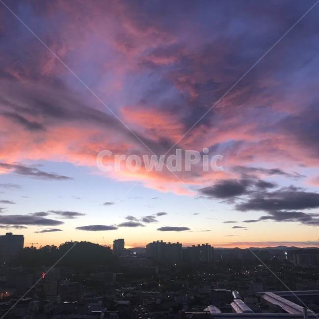 해질녁,해질녘,노을,석양,일몰,도시,풍경,city,landscape,nature,자연,경치,outdoors,옥외,scenery