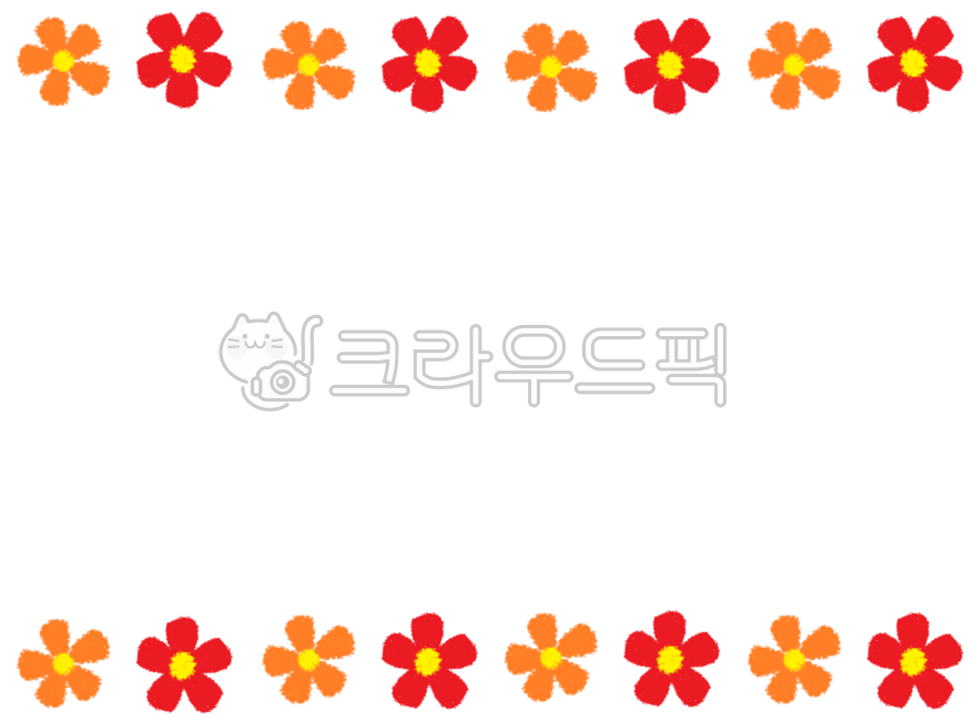 Flower frame,orange flower,red flower,name tag,name tag,small flower,flower line,flower division line,flower line,cute flower,colored pencil flower,flower hand drawing,flower frame,decoration,dakku