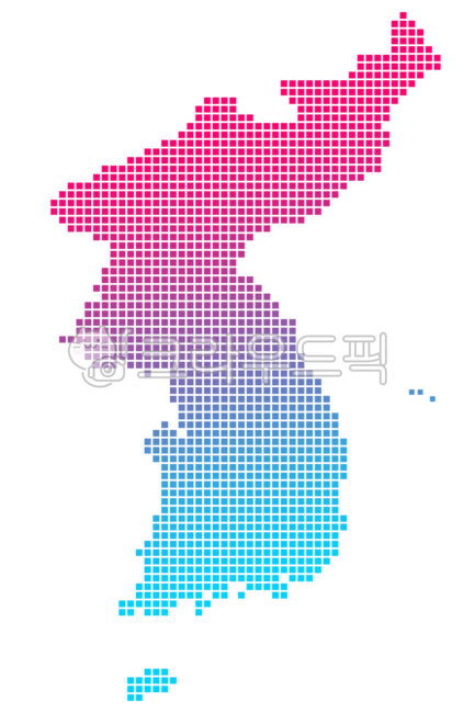 country,nation,island,dot art,dot,south korea,south sea,North Korea,west sea,East Sea,korea,Korean Peninsula,Dokdo,illustration,gradation,map,graphic