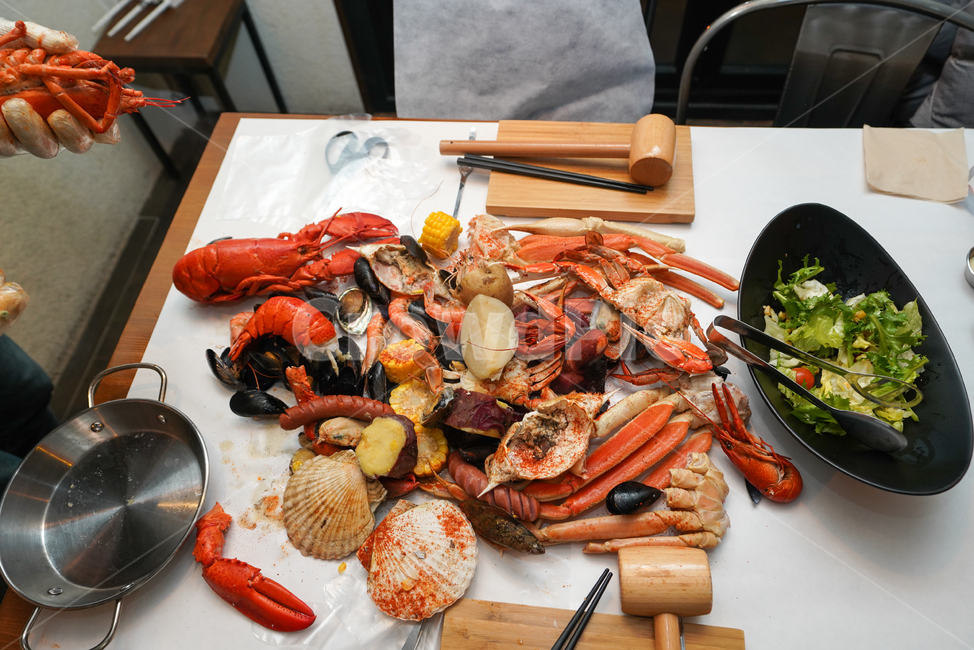 해물,해산물,seafood,먹거리,음식,food,식사,안주,안주거리,컬러,색감,랍스터,샐러드,수산물,해산물,fishery products,seafood