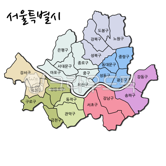 서울시,서울행정구역,서울특별시,서울지도,서울시지도