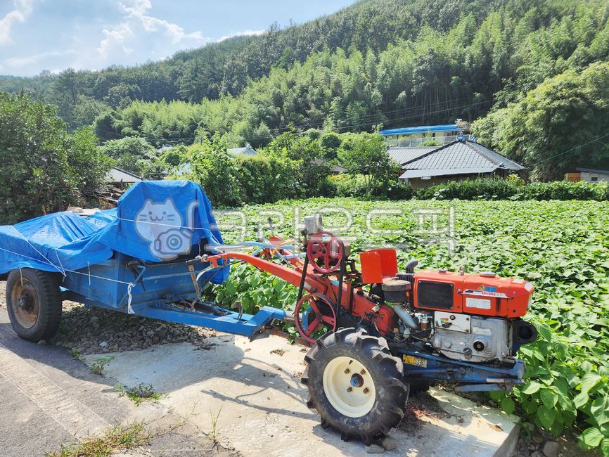 시골, 농기계, 경운기, 밭, 농촌, 사진,이미지,일러스트,캘리그라피 - 바끄미작가
