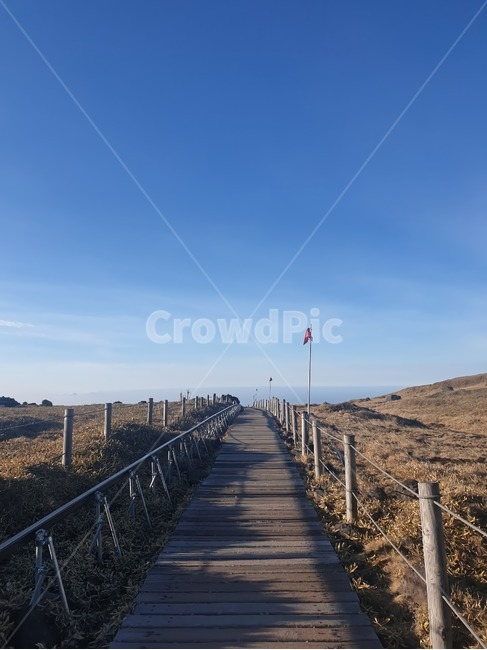 산책로,boardwalk,등산,등반,산,mountain,길,way,경치,landscape,하늘,sky,sunny,날씨,맑음,새파란,blue,갈색,winter,겨울,산책,hiking