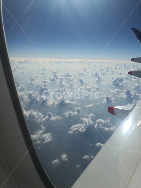 구름,비행기밖구름,하늘,여행,구름위