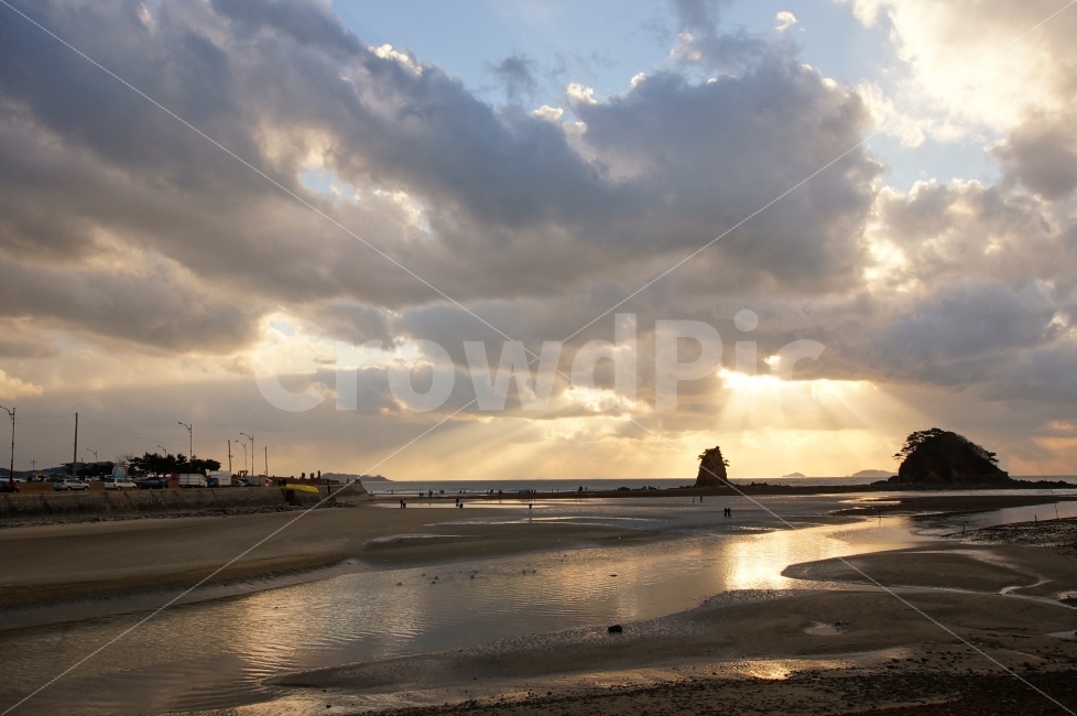 빛내림,바다,풍경,섬,꽃지,자연,풍경,nature,landscape,해변,바다,beach,sea,flare,플레어,light,빛