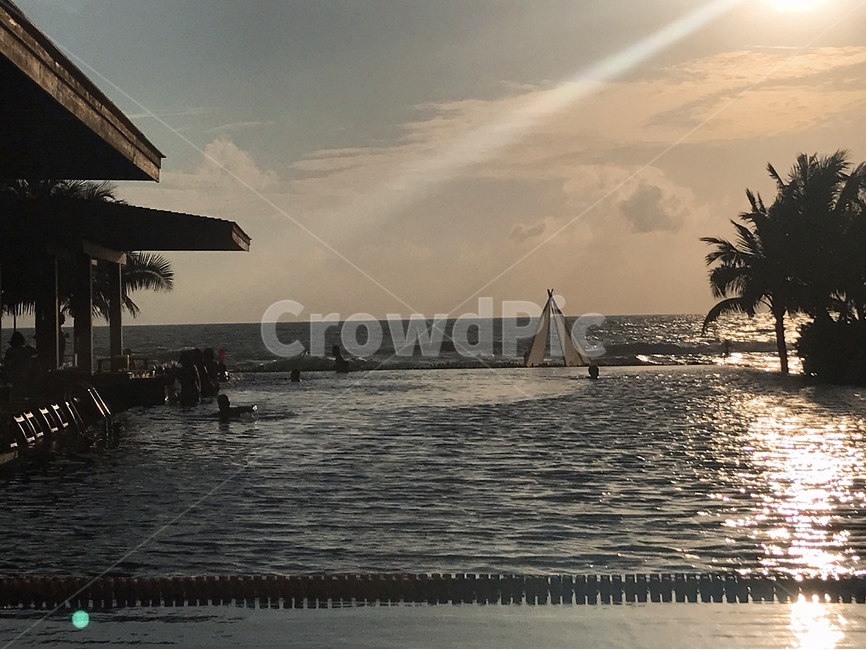 수영장,pool,노을,sunset,swimmingpool,여름,계절,summer,season
