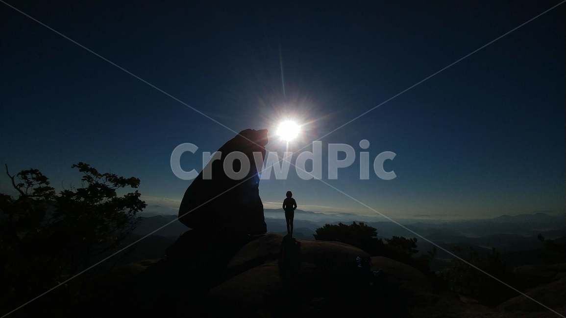 빛,light,실루엣,모산재정상,돚대바위,바위,정상,아침풍경,대화,실루엣,그림자,silhouette,shadow