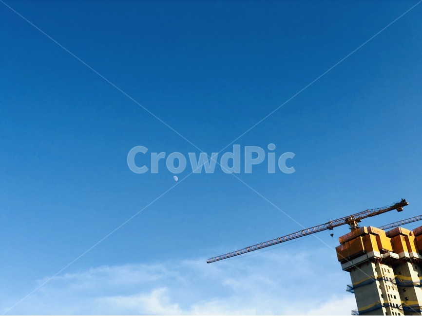 constructioncrane,건설크레인,송도,하늘,구름,산업,industry,industrial
