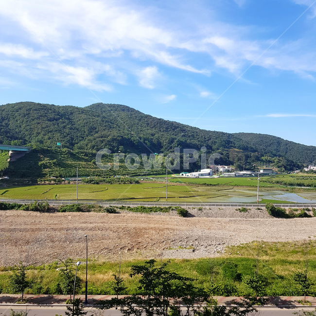 하늘,산,강,논,밭