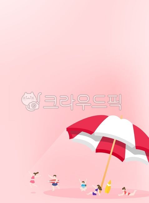 다울,백그라운드,여름배경,일러스트,시즌,계절,여름,시원한,미니,미니멀,미니멀리즘,그라데이션,인물,사람,캐릭터,여자,남자,파라솔,서핑,보드