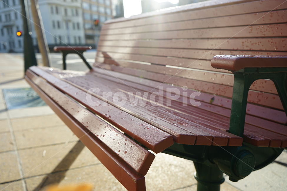 의자,벤치,이슬,길거리,도로,아침,휴식,힐링,rest,relaxation,healing