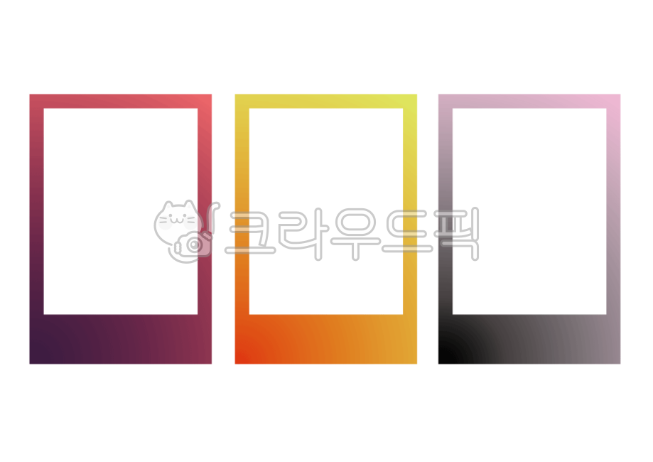폴라로이드프레임,폴라로이드,필름,사진,사진프레임,셀프,셀프사진,그라데이션,오로라컬러,진한컬러,비비드컬러