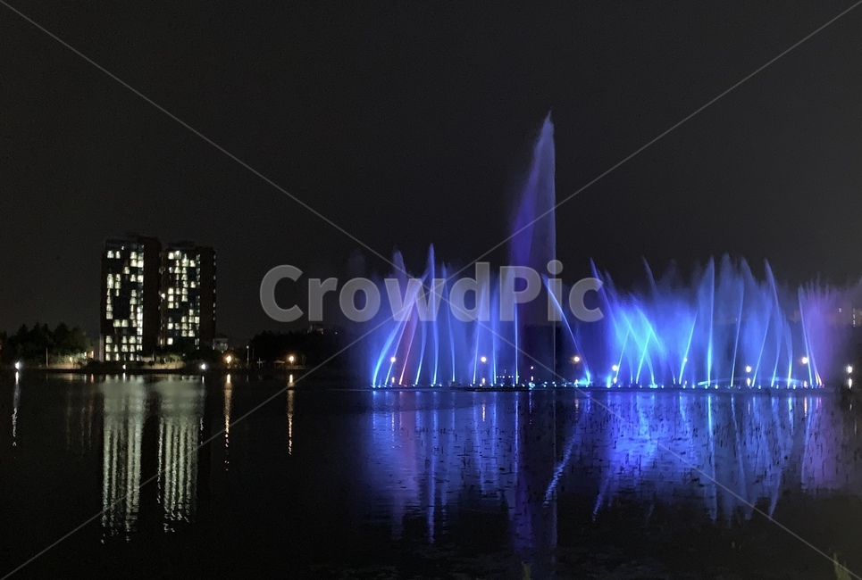 분수,분수쇼,야간배경,음악분수쇼,fountain,연못