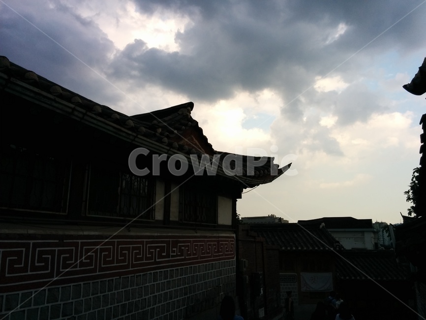 한옥,북촌,하늘,구름,가회동,한국전통,한국문화,korean traditional,korean culture