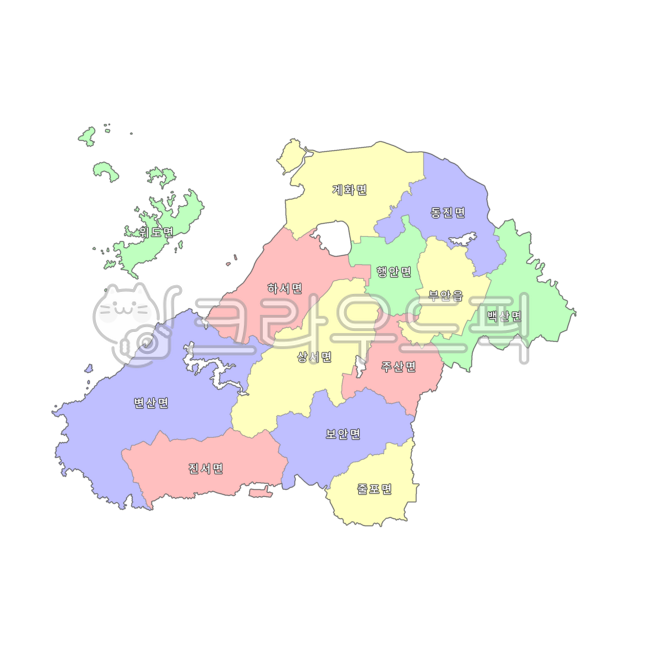 전라도,전라북도,전북,전북특별자치도,부안군,대한민국,우리나라,한국,행정구역,지도,행정구역지도,4색지도,파란색,노란색,빨간색,초록색,map