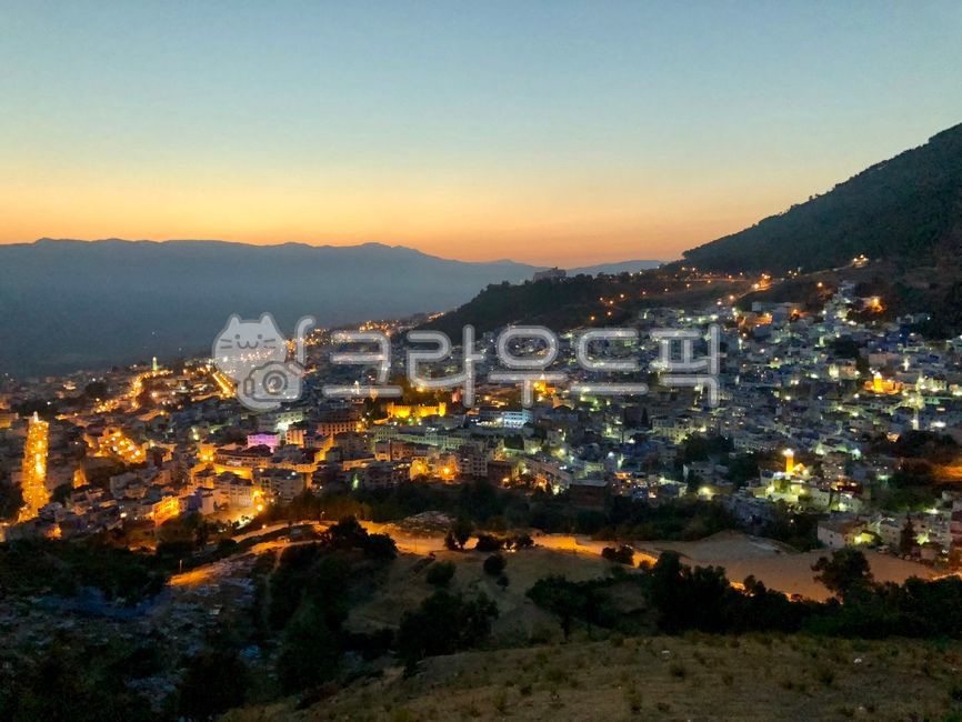 night view,Chefchaouen,view,Morocco,Morocco night view,north africa,morocco,nightview,chefchaouen