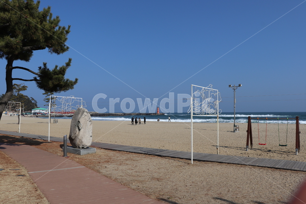 나무,tree,식물,plant,도로,road,sky,blue,하늘,바다,sea,ocean,해변,beach,산책로,boardwalk,물,water,자연,nature,옥외,outdoors