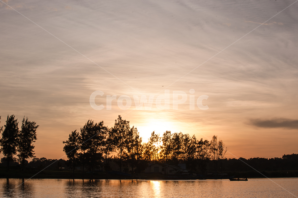 sky,Africa,sunset,uganda,Lake Victoria