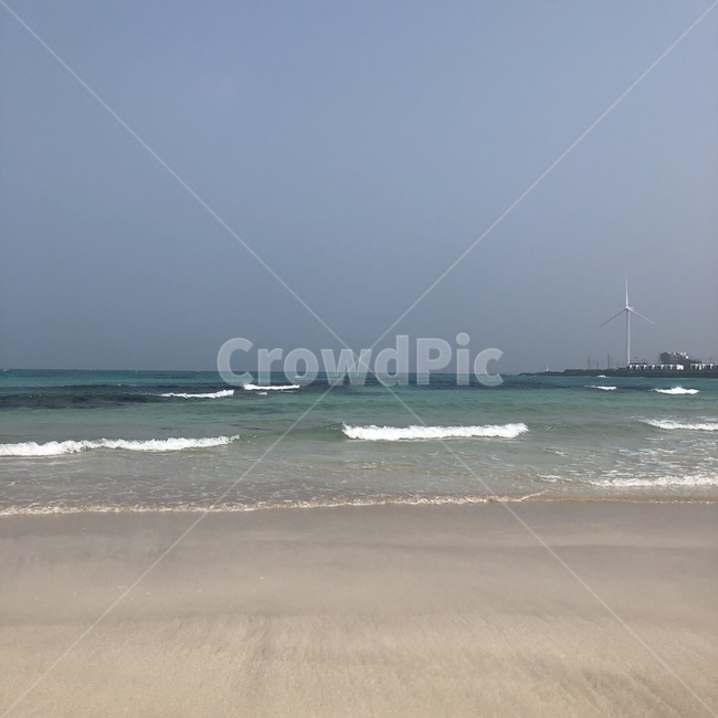 바다,제주도,흐림,하늘,바람개비