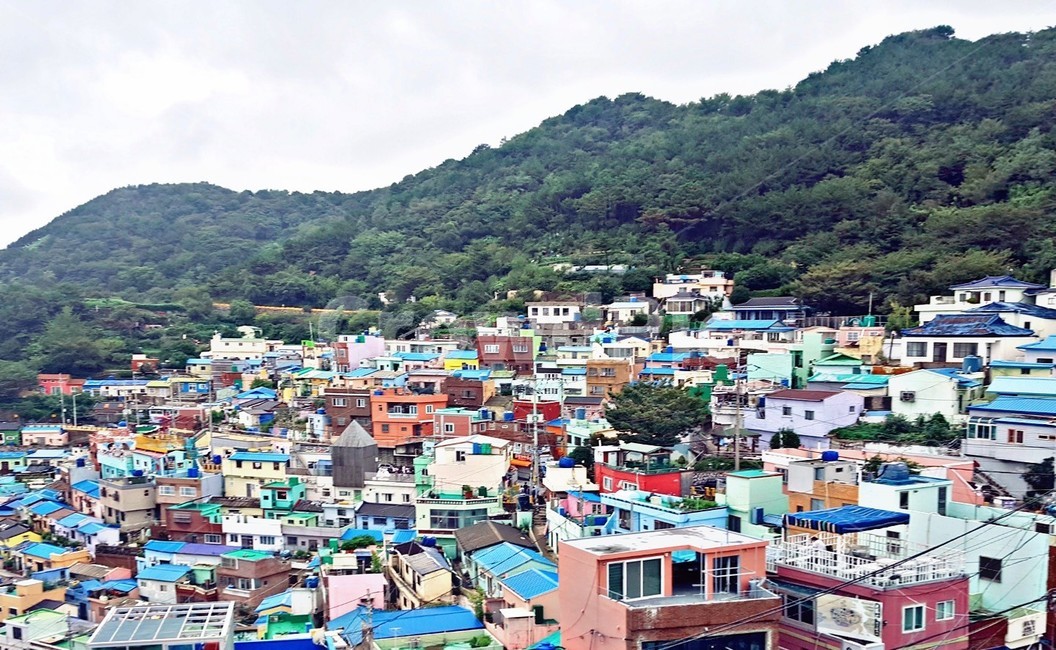 부산감천문화마을,부산,감천문화마을,하늘,산
