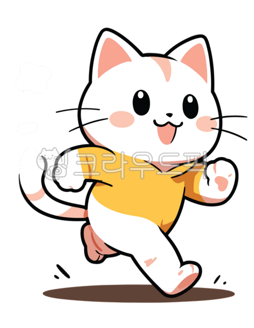 고양이,달리는고양이,다이어트,달리기,고양이캐릭터,고양이만화,고양이카툰
