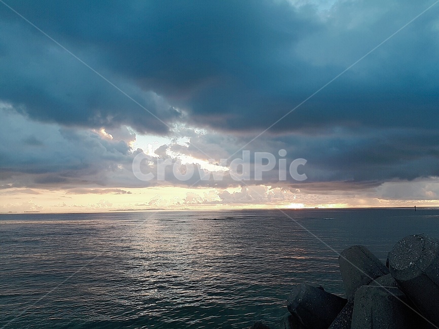오키나와,바다,구름,하늘,해,석양,선셋비치,sunset,beach,자연,풍경,nature,landscape,outdoors,옥외