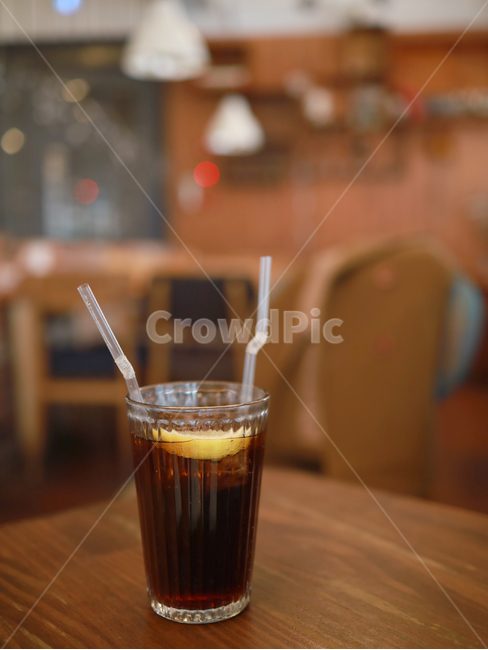 콜라,음료,시원한,빨대,레몬,coke,lemon,beverage,음료수,탄산,탄산음료,음료수,drink,beverage
