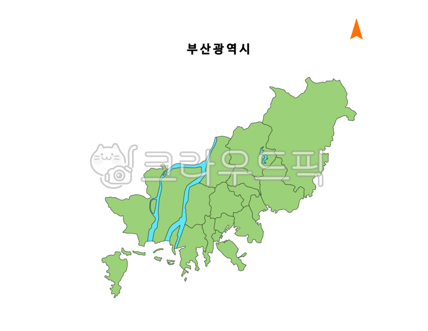 부산지도,부산시지도,부산,부산광역시,busanmap,부산자치구,경계선,부산항,낙동강,을숙도,기장군,백터,누끼