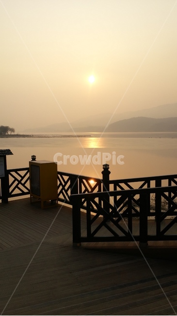 자연,nature,노을,sunset,호수,lake,양평,두물머리