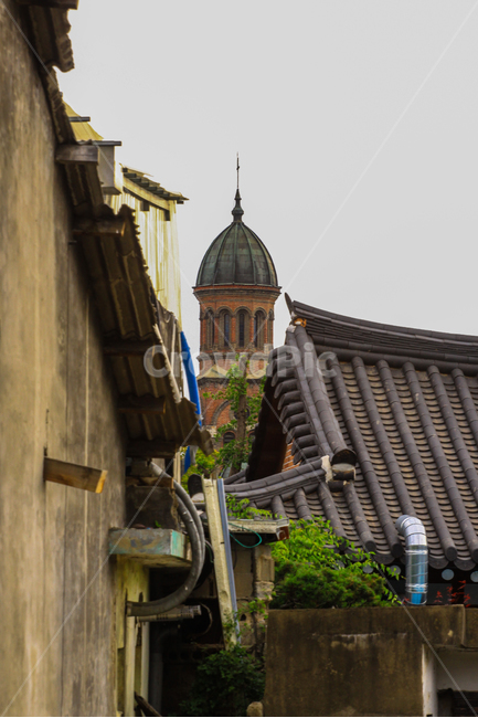 전동성당,성당,한옥,한옥마을,전주,과거