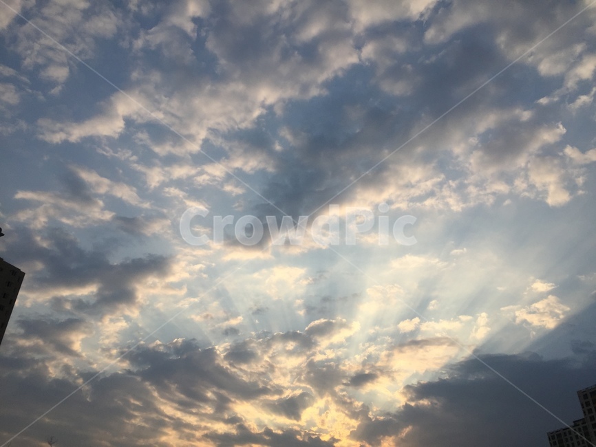 하늘,구름,노을,흰구름,먹구름