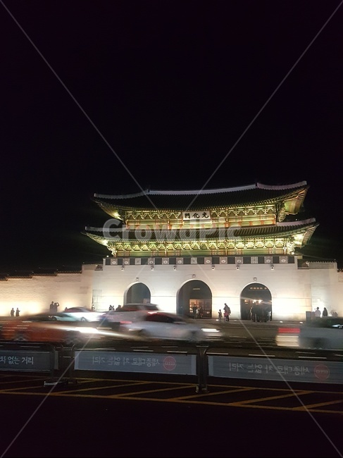 서울,광화문,경복궁,야경,밤