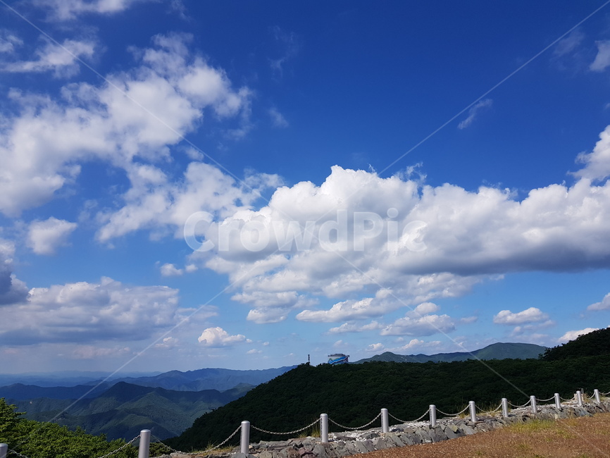 하늘,자연,구름,풍경,전망대,적상산전망대