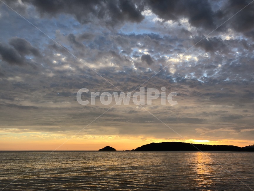 하늘,구름,노을,인천,바다,자연,자연,풍경,nature,landscape,outdoors,옥외,land,땅,ocean,대양,sea,water,물,shoreline,해안선
