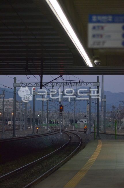 기찻길, railway, 철도, rail, 신호등, 사진,이미지,일러스트,캘리그라피 - fotowsc작가