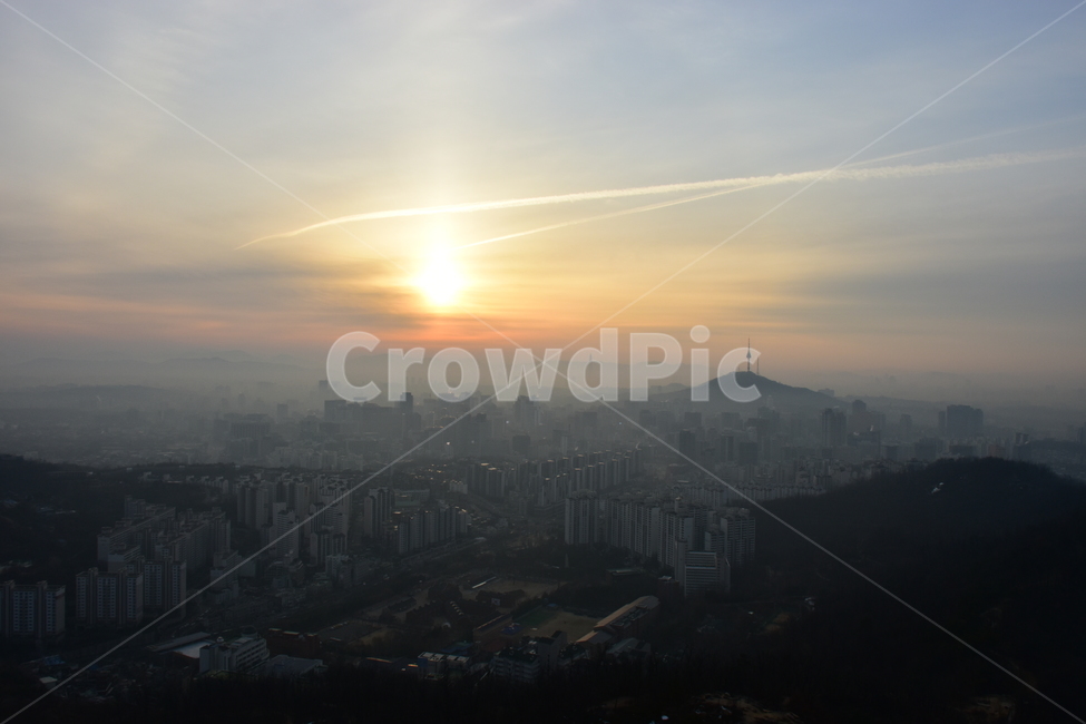 안산,일출,해맞이,해돋이,서울,아침,도시,도심지,풍경,미세먼지,겨울,도시,풍경,city,landscape,한국도시풍경,한국도시경관,korea cityscape,nature,자연